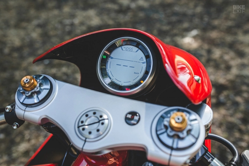 Ducati scrambler racer bản độ tuyệt phẩm theo phong cách siêu xe ferrari 250lm - 4