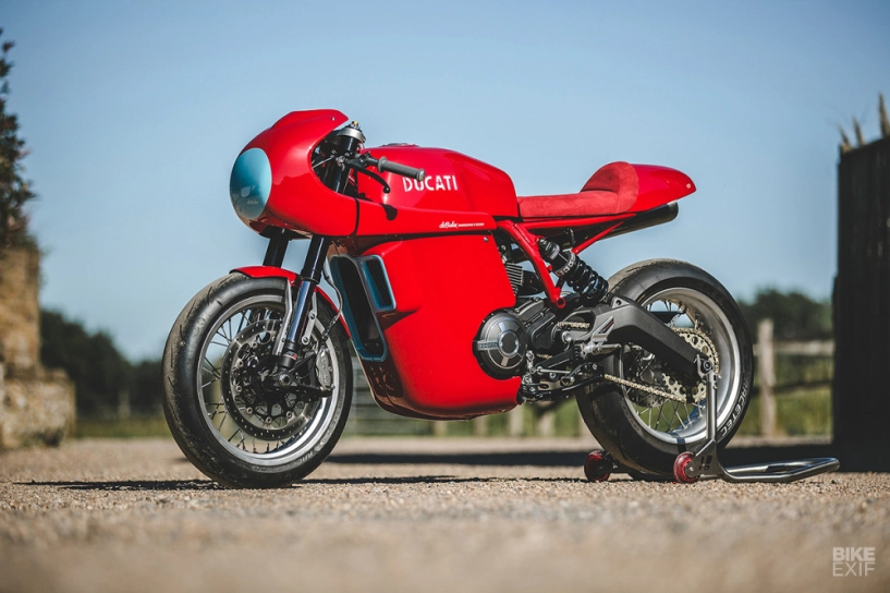 Ducati scrambler racer bản độ tuyệt phẩm theo phong cách siêu xe ferrari 250lm - 11
