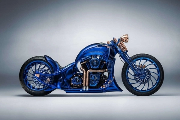 Harley davidson blue edition bản độ đắt nhất thế giới - 6