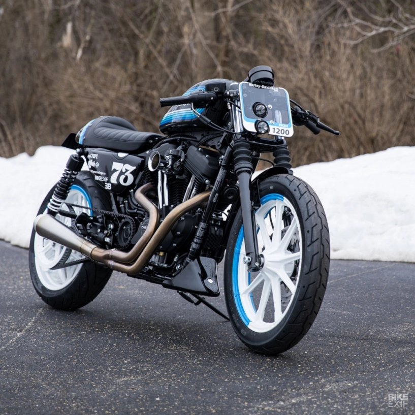 Harley davidson sportster iron 1200 bản độ đột biến mang hình thái cafe racer - 2