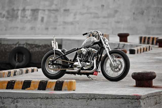 Harley-davidson sportster xl1200 ấn tượng với bản độ bobber grey matter - 1