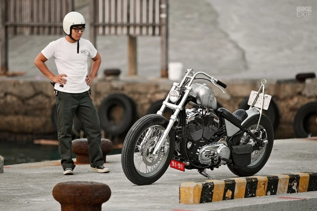 Harley-davidson sportster xl1200 ấn tượng với bản độ bobber grey matter - 3