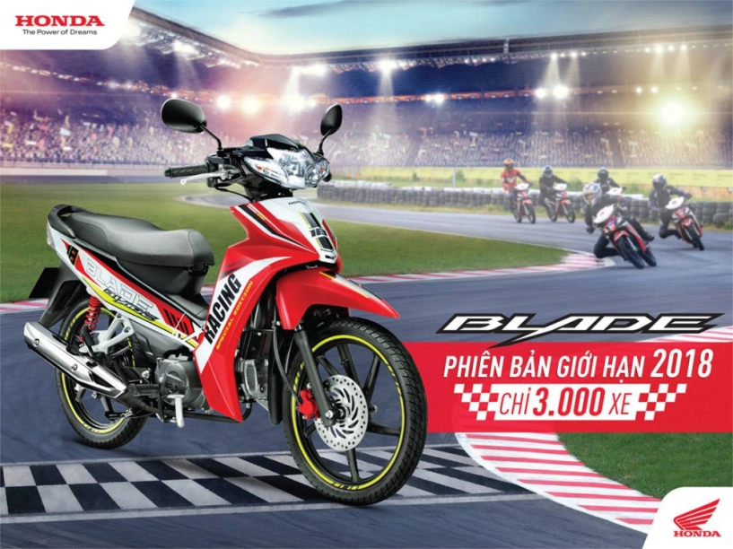 Honda blade 110 2018 phiên bản racing ra mắt với số lượng chỉ 3000 chiếc - 1