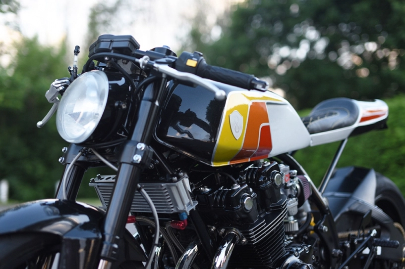 Honda cb900f bản độ cafe racer mang tên the evil twin - 3