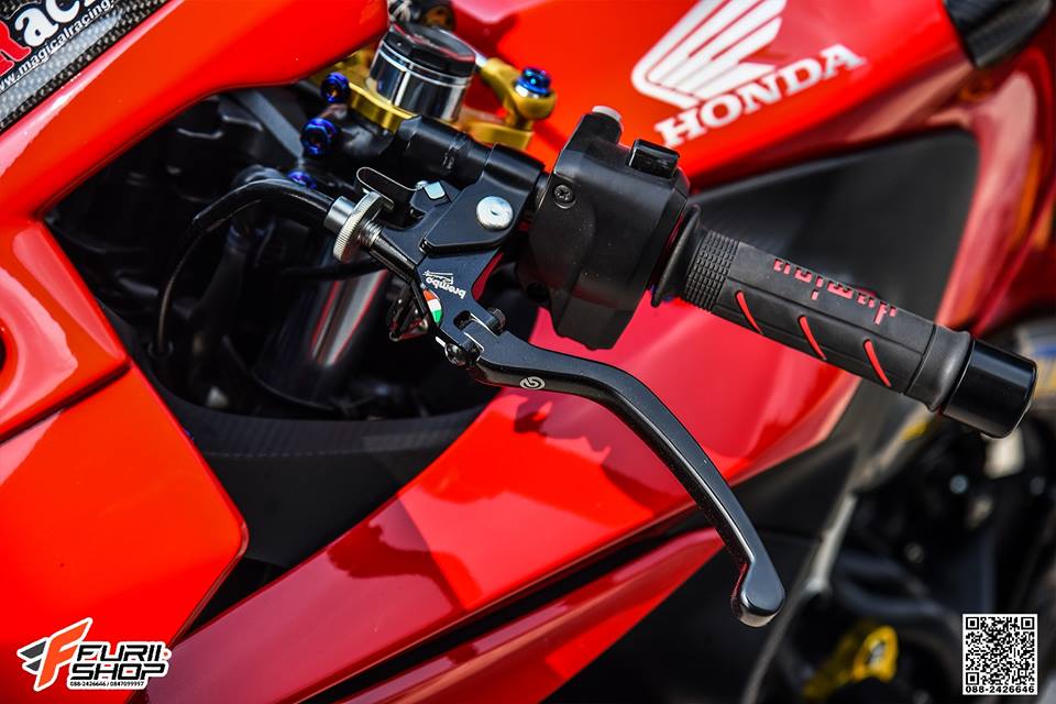 Honda cbr650f đầy cảm hứng bên bộ cánh colour full red - 3