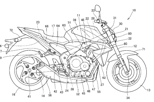 Honda đăng ký bằng sáng chế đồng hồ điều chỉnh góc nghiêng cho honda cb1000r mới - 5