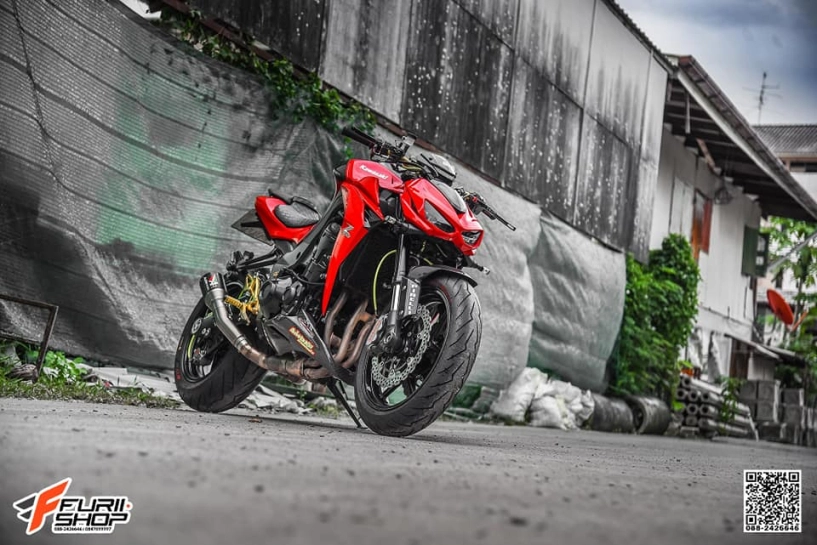 Kawasaki z1000 bản độ đẹp mê ly với tone màu red sporty - 1