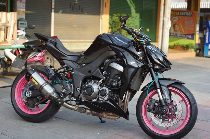 Kawasaki z1000 độ cá tính bên dàn chân hường cánh sen - 1