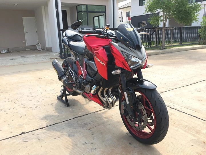Kawasaki z800 độ cực chất bên version đỏ crom - 2