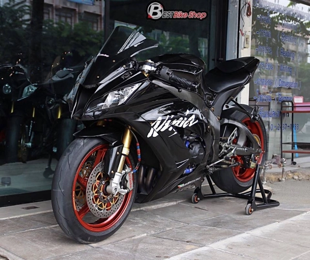 Kawasaki zx-10r bản nâng cấp với trang bị đặc biệt thửa từ đường đua - 19