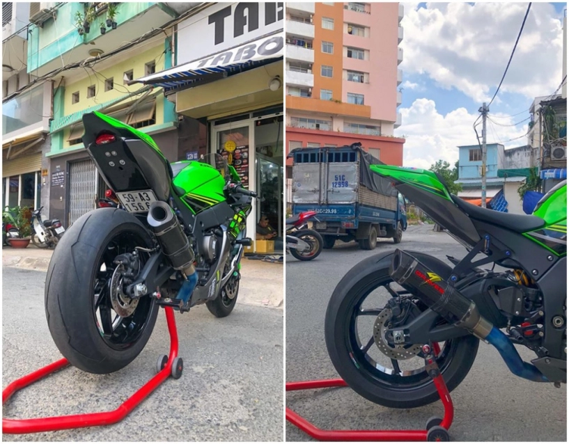 Kawasaki zx-10r ngựa chiến nâng cấp khủng tại dãi đất chữ s - 8