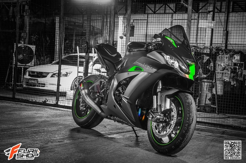 Kawasaki zx-10r vẻ đẹp khởi tạo bên tone màu đặc biệt - 1