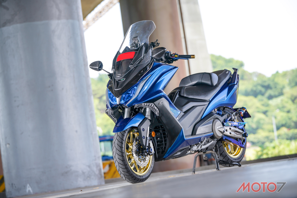 Kymco ak550 bản độ blue beast của biker đài loan yan qiaojun - 1