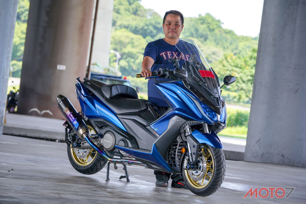 Kymco ak550 bản độ blue beast của biker đài loan yan qiaojun - 16