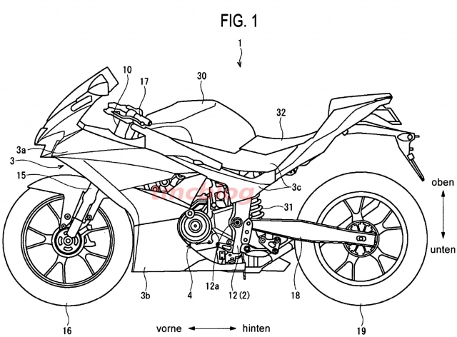 Lộ bản vẽ gsx-r250 thế hệ mới sử dụng phuộc trước usd - 1