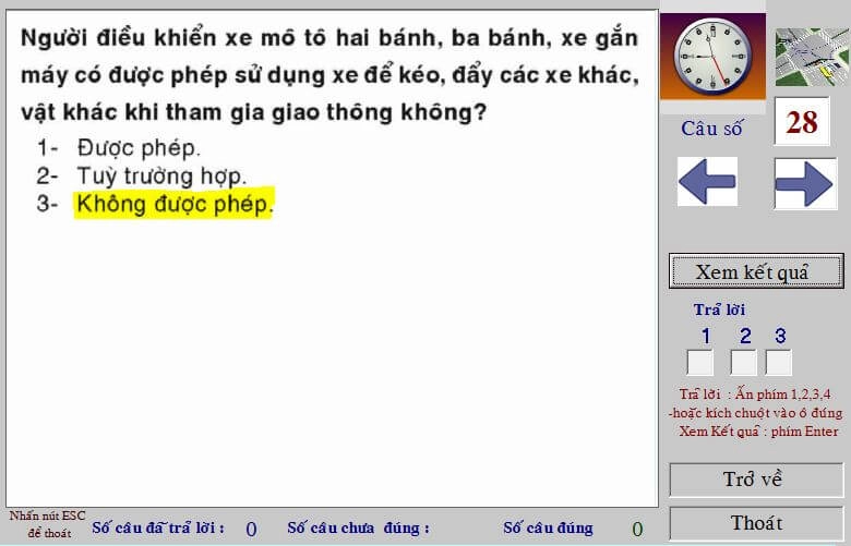 Mẹo thi lý thuyết 150 câu bằng lái xe máy cho người lười học - 15