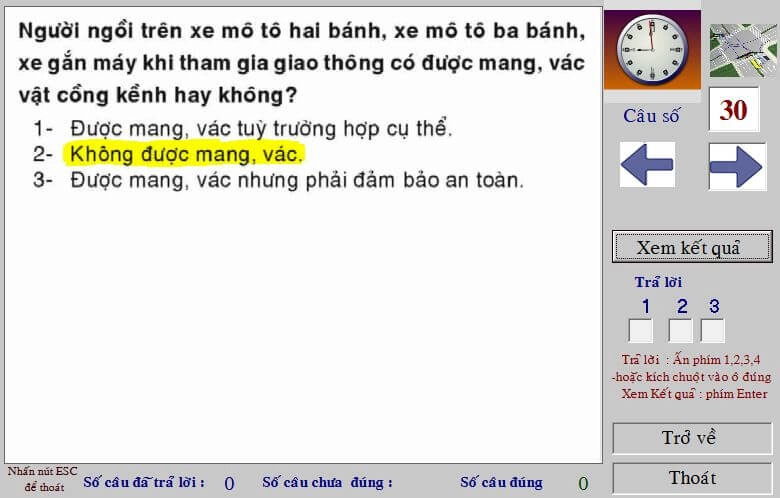 Mẹo thi lý thuyết 150 câu bằng lái xe máy cho người lười học - 16