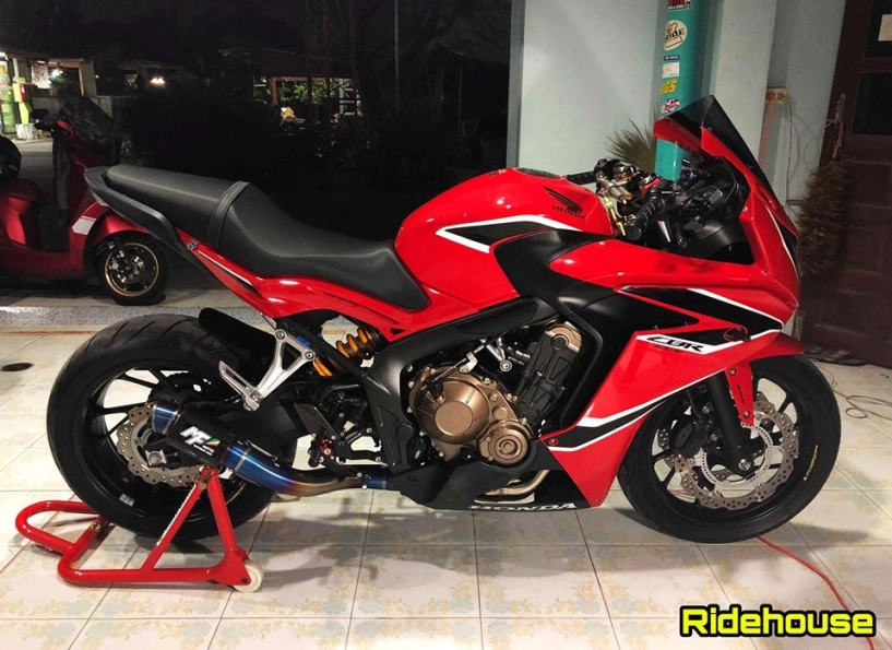 Ngắm nhìn honda cbr650f đẹp mỹ mãn qua phụ tùng hàng hiệu - 1