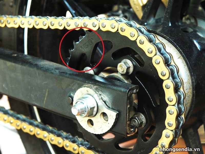 Nhông sên dĩa xe máy hỏng ảnh hưởng gì đến xe - 3
