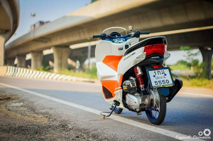 Pcx 150 độ drag tạo dáng bên con đường cao tốc của biker thailand - 7