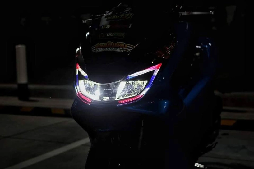 Pcx 150 độ mang ánh mắt hung tợn dưới màn đêm của biker nước bạn - 8