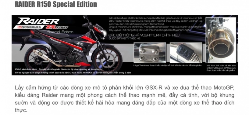 Raider fi 2019 trang bị pô yoshimura chính thức bán tại việt nam - 2