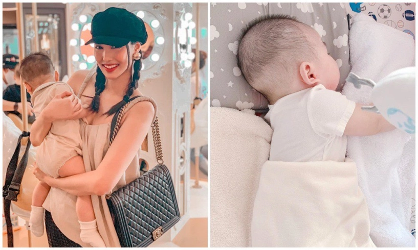Tập thể dục quý tử nhà lan khuê được bố mẹ sắm hẳn đôi giày 13 triệu mang cho êm - 6