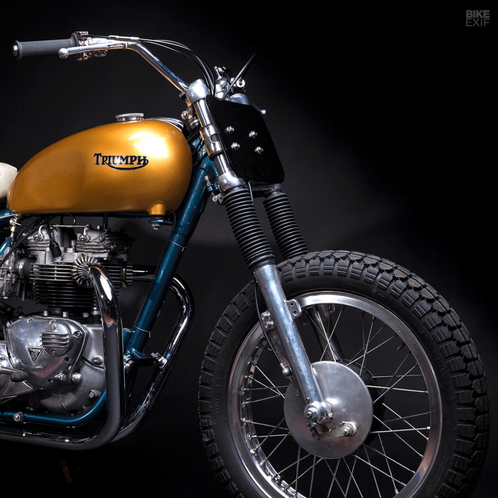 Triumph 750 tt tracker nhẹ nhàng bát phố với style không đèn - 2