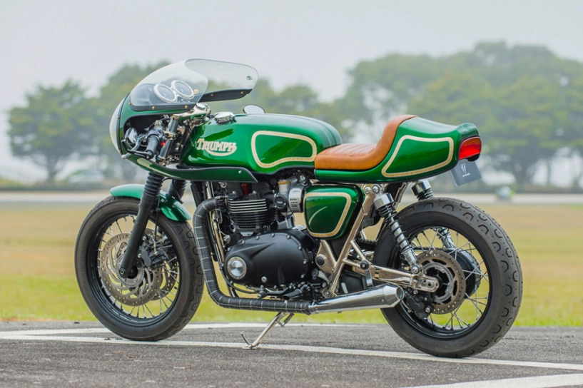 Triumph t120 cafe racer bản độ đầy mê hoặc của nghệ nhân úc - 9