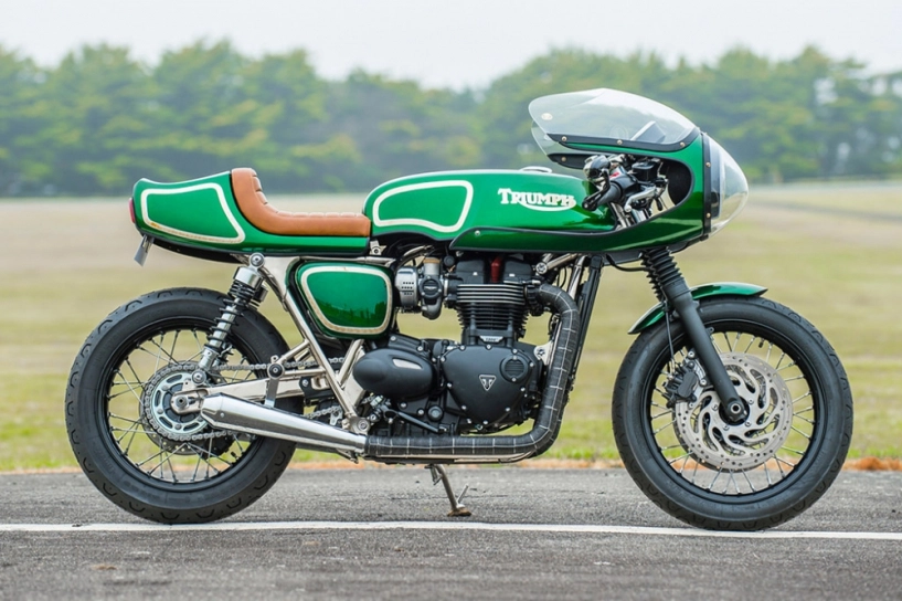 Triumph t120 cafe racer bản độ đầy mê hoặc của nghệ nhân úc - 12