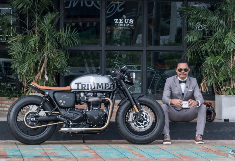 Triumph thruxton 1200 r bản độ cafe racer đến từ zeus custom - 1