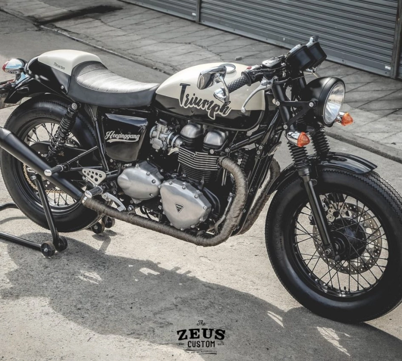 Triumph thruxton 900 bản độ cafe racer đầy cảm hứng - 1