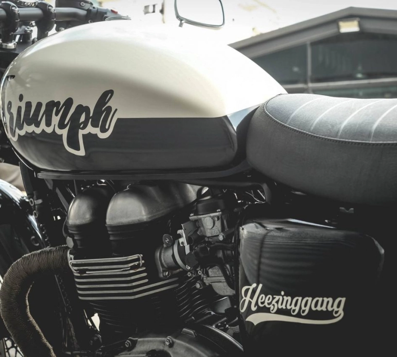 Triumph thruxton 900 bản độ cafe racer đầy cảm hứng - 5