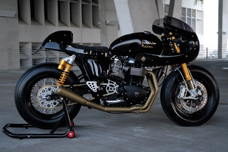 Triumph thruxton đậm phong cách retro custom by cohn racers - 7