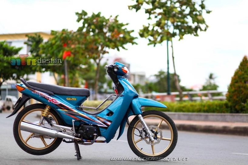 Wave 110 độ dàn chân racingboy khoe dáng chiều trên phố - 1