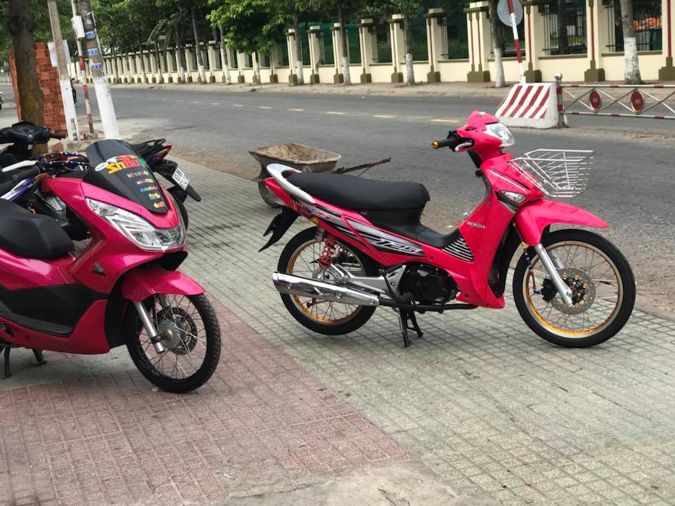 Wave 125i độ khoác bộ áo full hồng đầy nam tính - 7