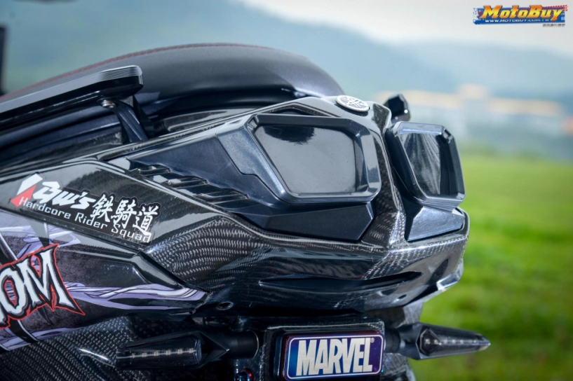 Yamaha bws 125 độ lôi cuốn người xem với phiên bản venom hầm hố của biker xứ đài - 7