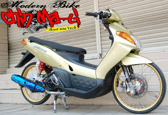 Yamaha nouvo độ - chiến binh đời đầu sở hữu đôi chân siêu khiếp - 3