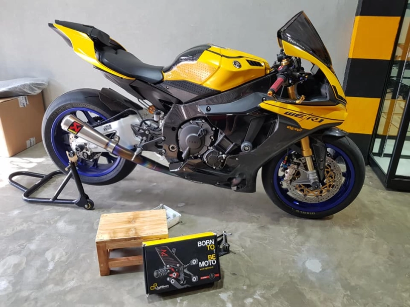 Yamaha r1 độ nổi bật với tông màu yellow sporty - 9