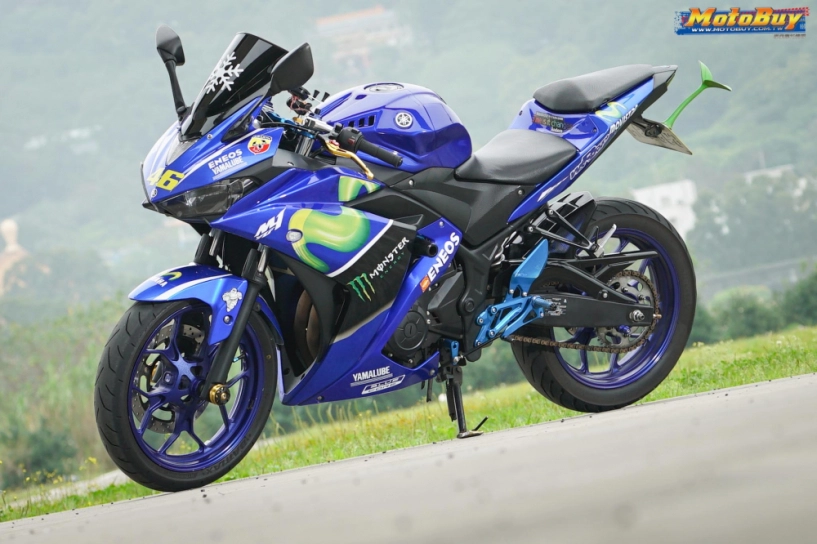 Yamaha r3 độ phiên bản big blue của biker đài loan - 1