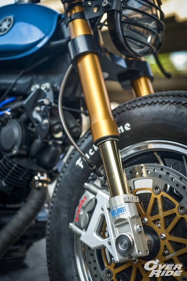 Yamaha xv 750 bản độ make over hầm hố của biker thái - 11