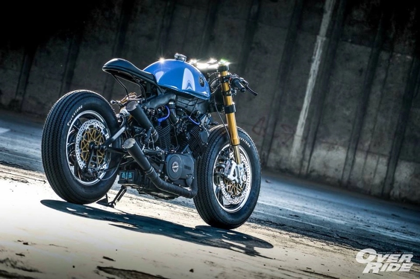 Yamaha xv 750 bản độ make over hầm hố của biker thái - 13