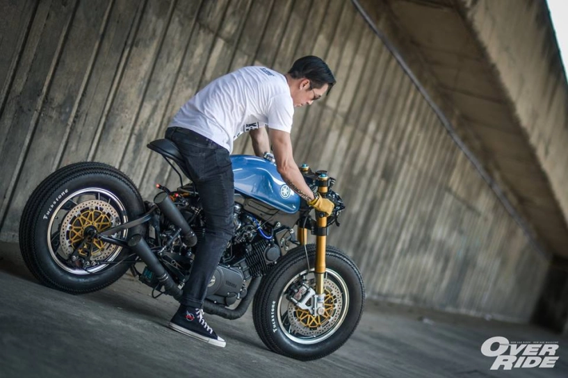 Yamaha xv 750 bản độ make over hầm hố của biker thái - 24