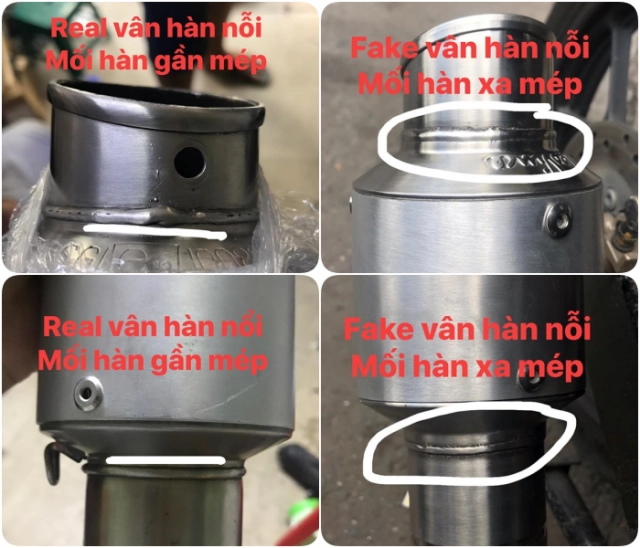 3 bước nhận biết ống xả leovince gp corsa aluminium hàng realfake - 4