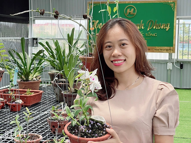 Bà chủ vườn lan trăm loài thùy linh chia sẻ bí quyết trồng lan - 3