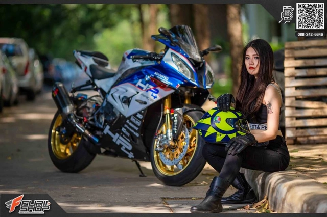 Bmw s1000rr đọ dáng cùng nữ biker thái làm điêu đứng tín đồ mê xe độ - 5