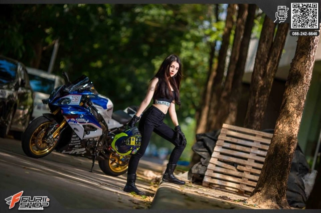 Bmw s1000rr đọ dáng cùng nữ biker thái làm điêu đứng tín đồ mê xe độ - 7