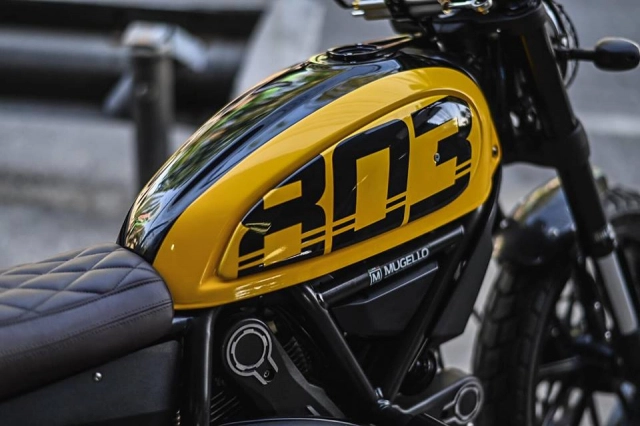 Ducati scrambler icon độ nổi bật và cực chất với tone vàng chói chang - 1