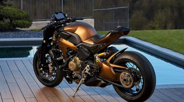 Ducati v4 penta độ streetfighter đầu tiên đến từ gp design luxury snack - 4