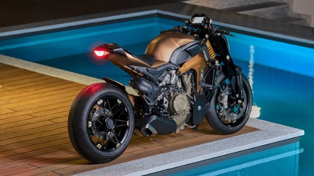 Ducati v4 penta độ streetfighter đầu tiên đến từ gp design luxury snack - 5